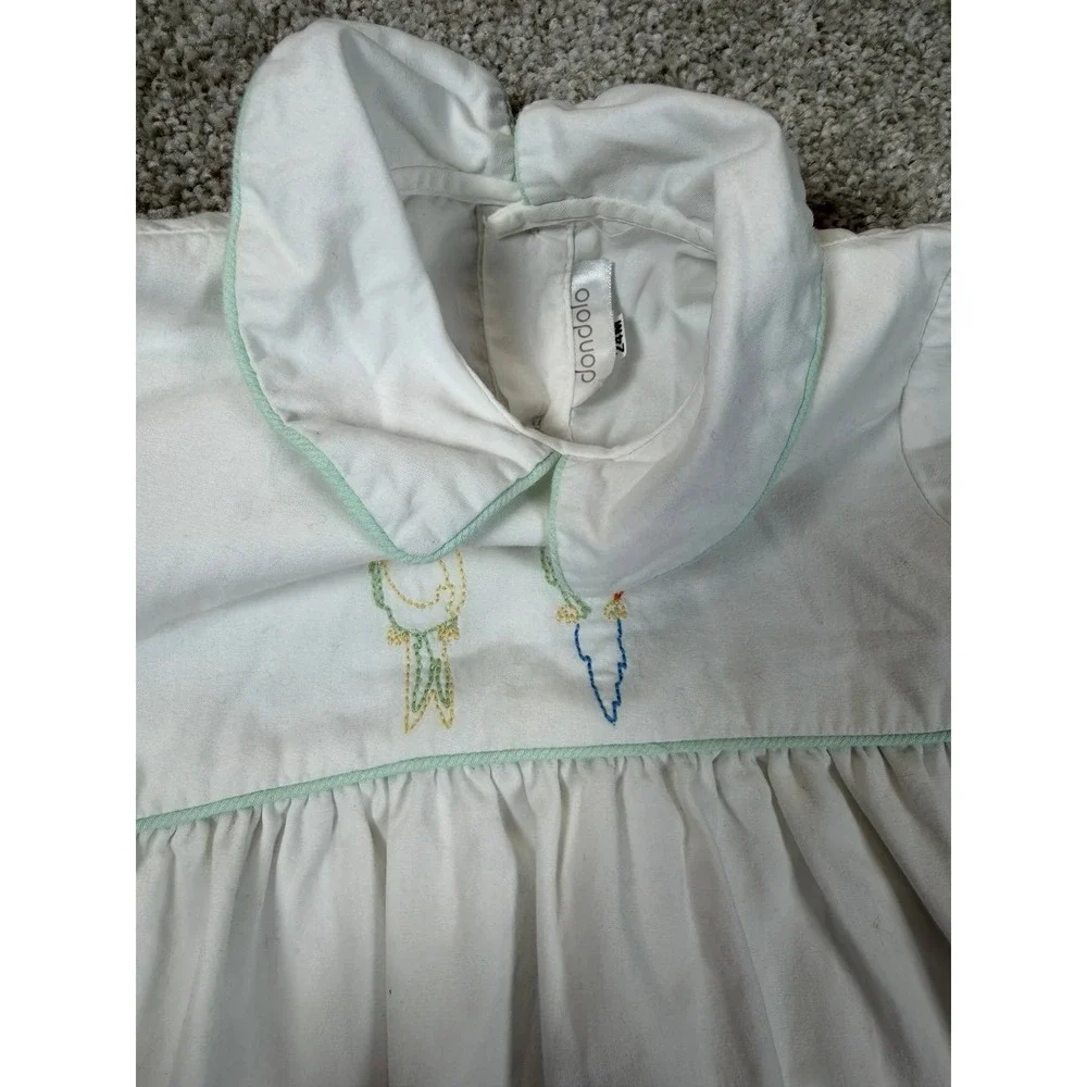 Dondolo Embroidered Parrot Bird 24 Month Bubble Unisex Outfit Boutique